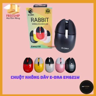 Chuột Không Dây E-Dra EM621 Rabbit PIN SẠC Dáng Con Bọ Cưng Xỉu