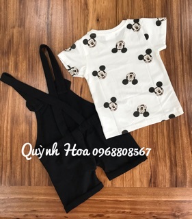 Set yếm Micky bé trai Hm xuất xịn