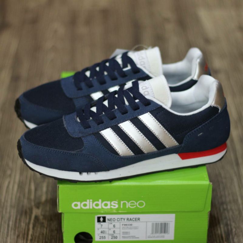 Giày Thể Thao Adidas Neo City Racer Màu Trắng/Xanh Nước Biển