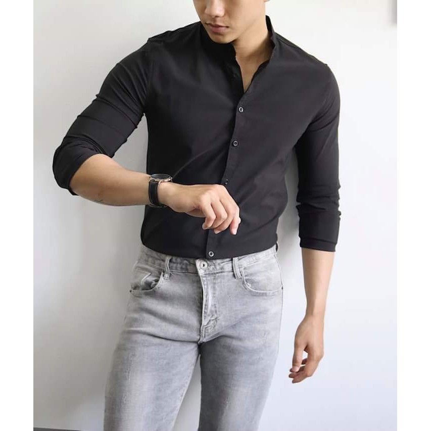 Combo Quần Tây Nam và Sơ Mi cổ bẻ Vải tốt Bền Đẹp co giãn nhẹ chuẩn dáng Chống Xù (Cam kết giống hình) | BigBuy360 - bigbuy360.vn