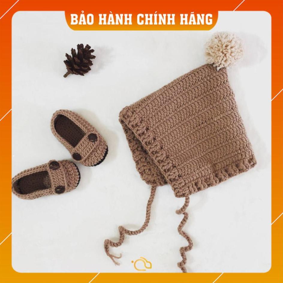 [Xả Hàng] Mũ móc thủ công - Quà Tặng Cho Bé - Winter hat - Made By Bunny - Giầy Trẻ em sơ sinh