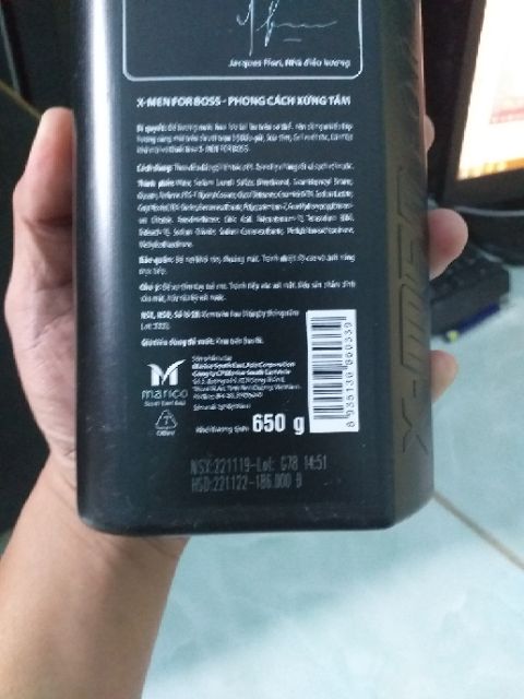 Dầu gội hương nước hoa XMen For Boss 650g