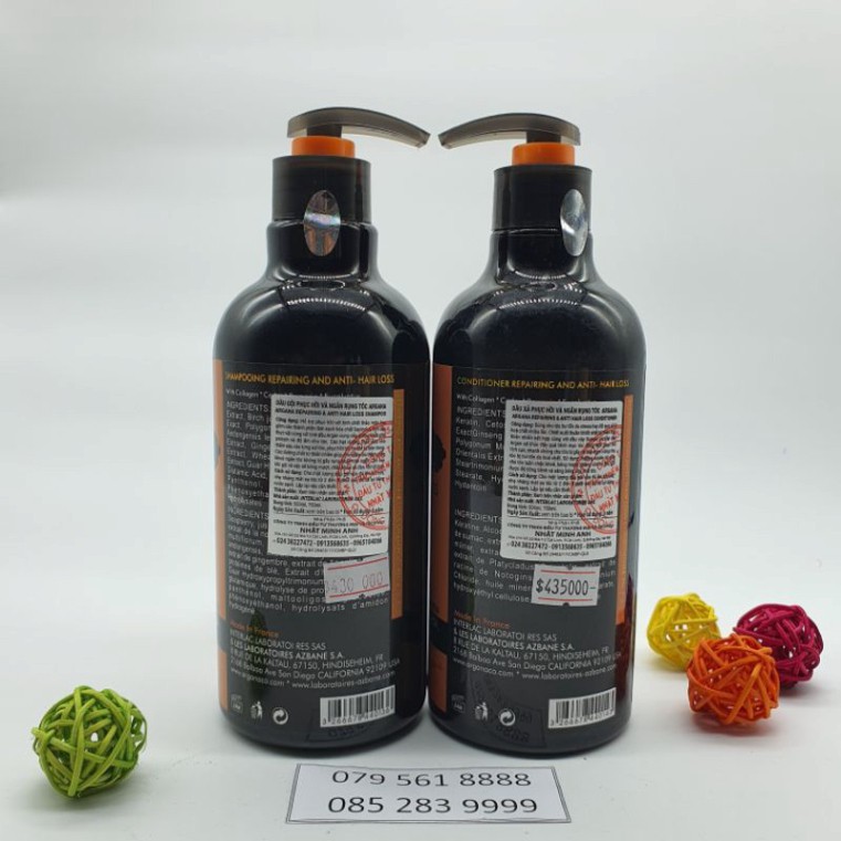 Hàng Chuẩn Công Ty Cặp Dầu Gội Dầu Xả Phục Hồi Và Ngăn Ngừa Rụng Tóc Argana 500ml | BigBuy360 - bigbuy360.vn