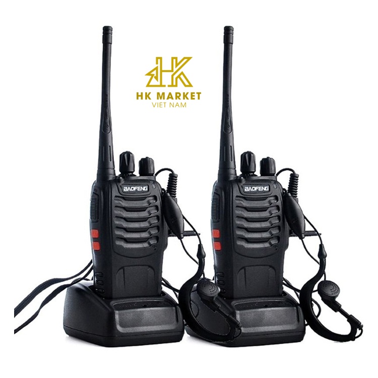 Combo 2 Bộ Đàm Baofeng 888s Bộ Đàm Chuyên Dụng Dung Lượng Kênh Lên Đến 16 Kênh
