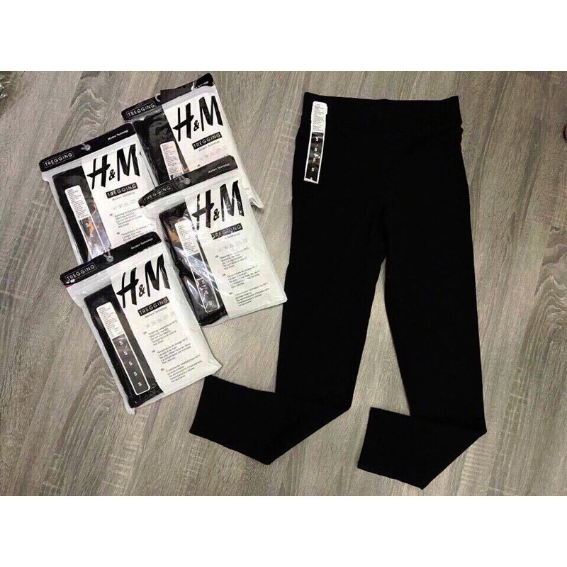 Quần legging HM có gân giữa (kèm ảnh thật)