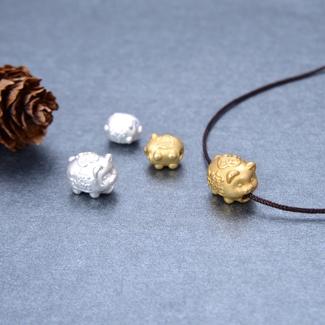 [GIÁ SỈ]Charm heo thần tài bằng bạc cao cấp - Hàng bạc loại 1 siêu đẹp PH405