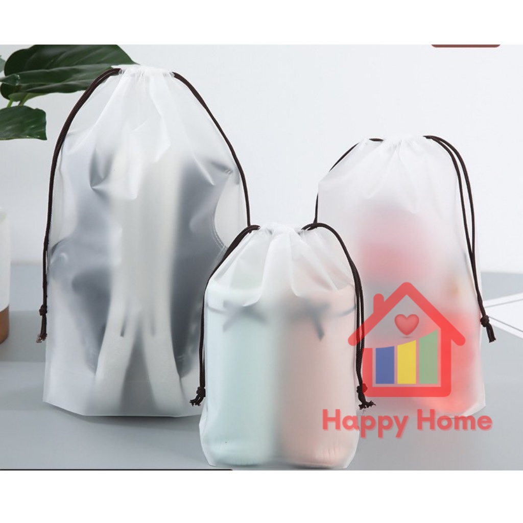 Túi dây rút Gấu Brown, Mèo xinh, Hoa cúc đi du lịch, đựng giày dép dã ngoại Happy Home