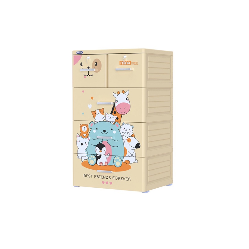 Tủ nhựa Duy Tân Mina 4 tầng 5 ngăn