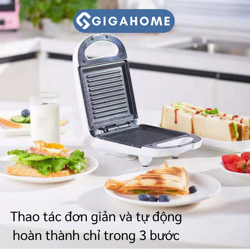 Máy Nướng Bánh Mì, Kẹp Sandwich GIGAHOME Đa Năng, Tiện Dụng 9587