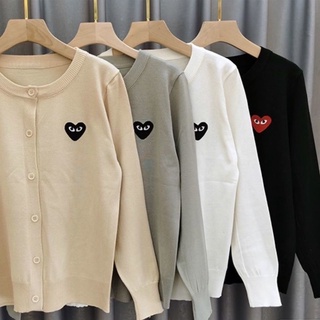 Khoác cadigan len nỉ mỏng playheart