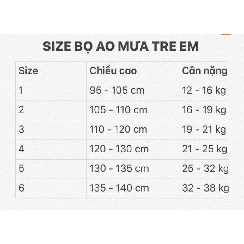 hàng sẵn Bộ áo mưa trẻ em xuất dư Khánh Chi, nhẹ- không mùi- không bí- nóng!! Mặc thay áo gió mùa đông ạ!