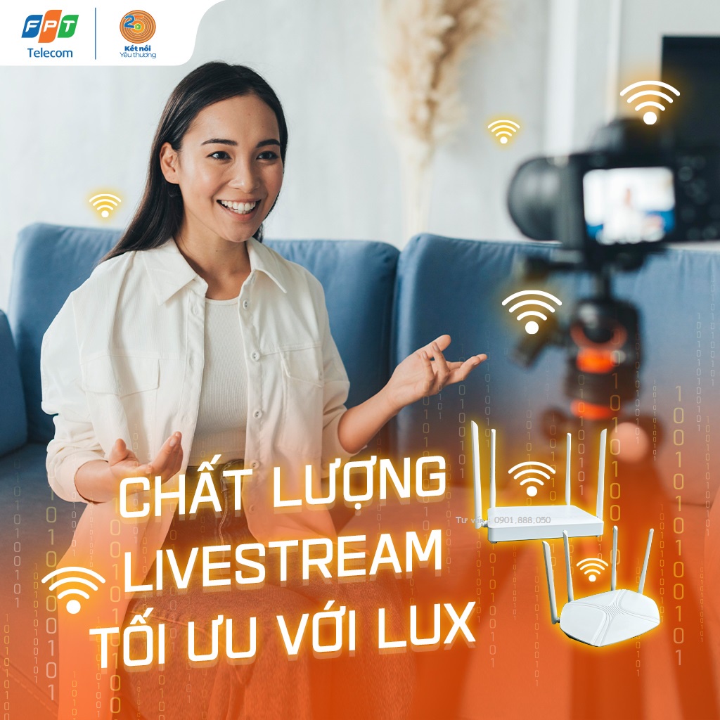 WiFi Mesh Hệ thống WiFi Mesh tối tân với Internet gói Lux WIFI 6 LUX Modem và thiết bị mở rộng sóng thế hệ mới