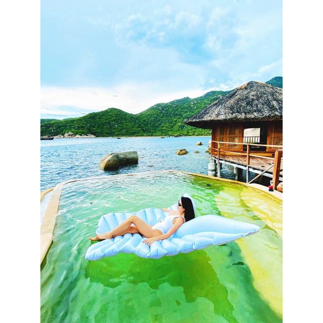 Phao cánh hồ điệp trắng phao party phao bơi
