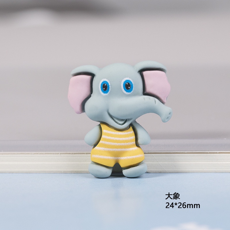 Set 10 phụ kiện resin dán trang trí điện thoại hình động vật dễ thương