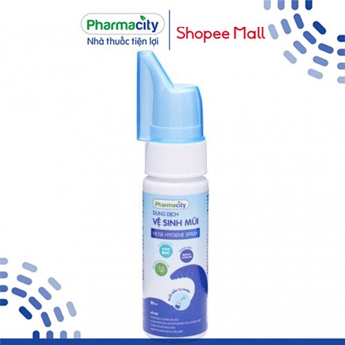 Dung dịch Pharmacity vệ sinh mũi Nose Hygiene Spray (80ml)