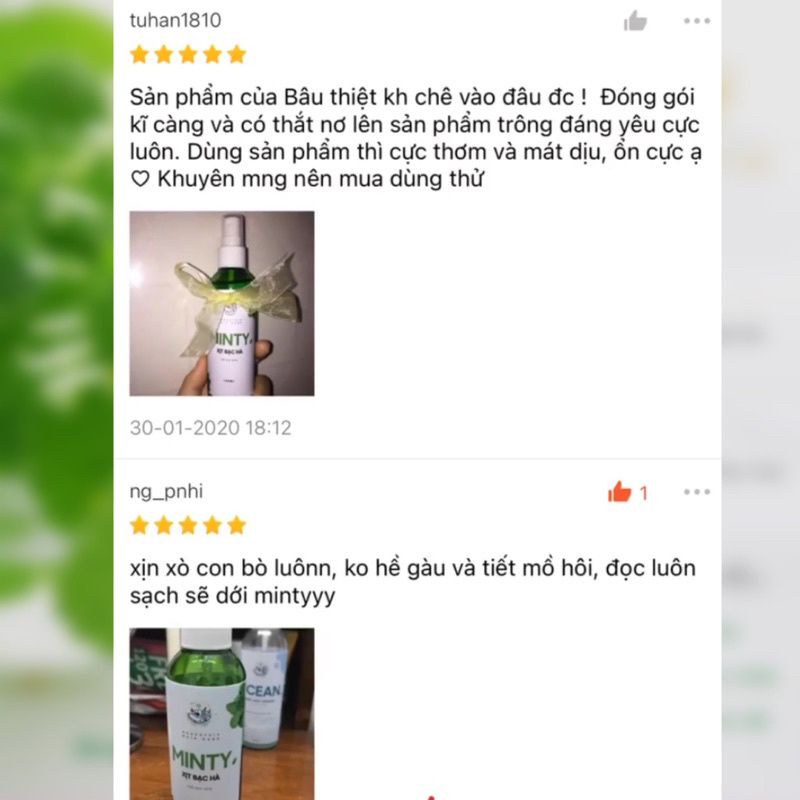 MINTY - Xịt Dưỡng Da Đầu Bạc Hà