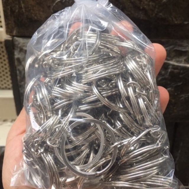 Khoen móc khóa dẹp xích loại dày  50 - 100 cái