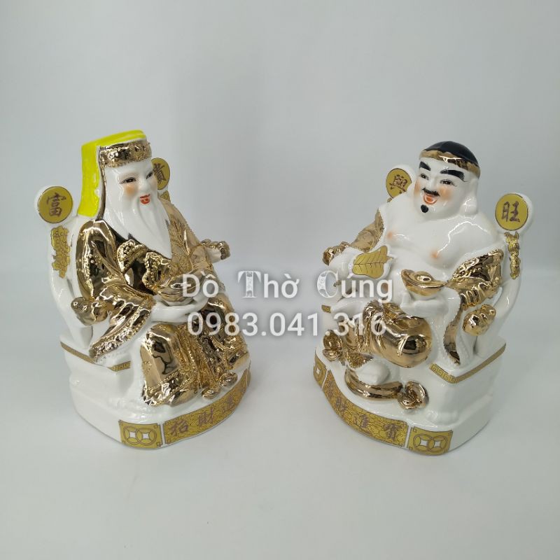 Ông tài ông địa  vắt chân ánh kim.