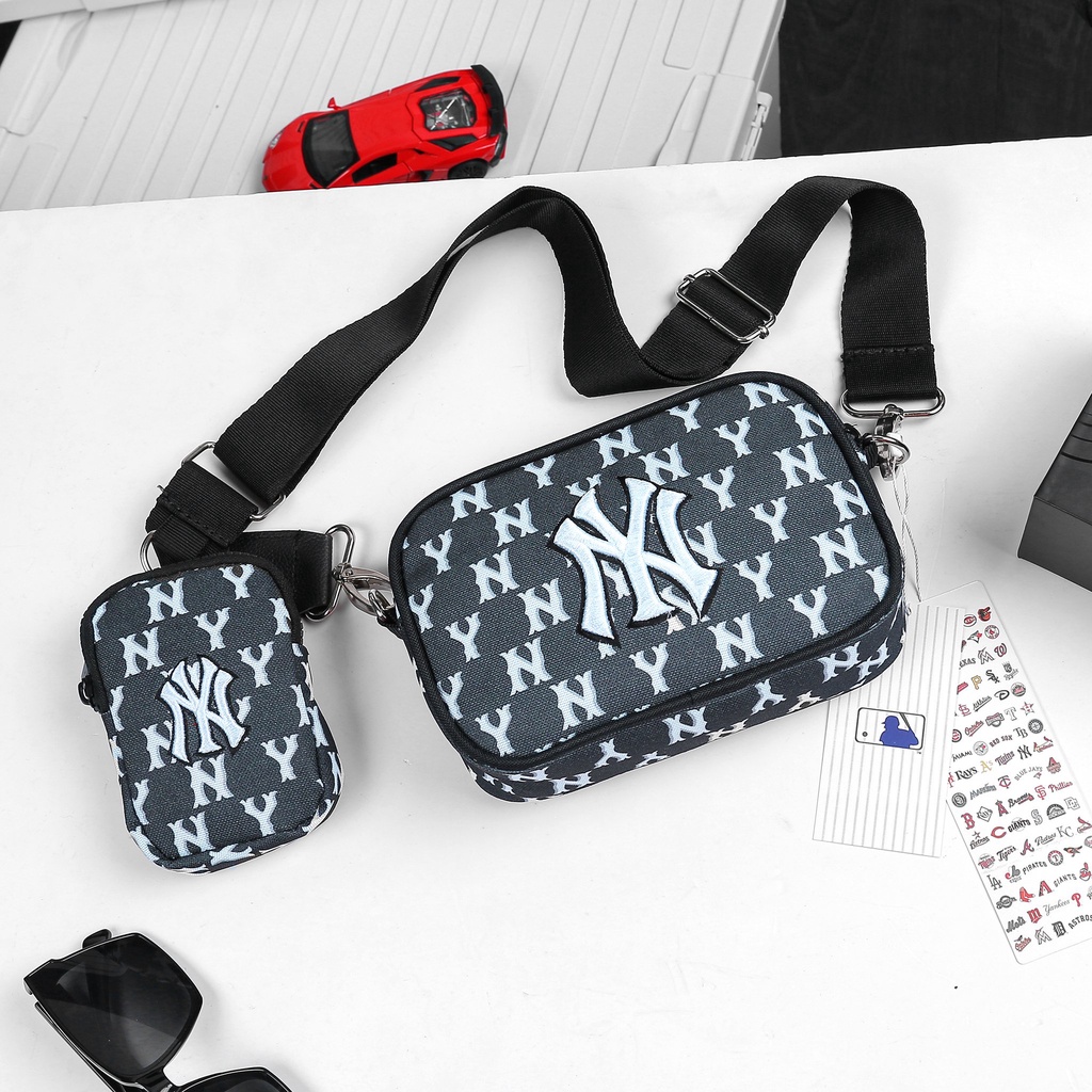 Set Túi đeo chéo WAIST BAG NY MLB monogram Kèm Ví Nhỏ Tui Bao Tử 2 ngăn tiện lợi chống thấm tốt Bảo Hành Trọn Đời | BigBuy360 - bigbuy360.vn