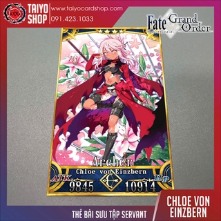 Thẻ bài sưu tầm custom card Fate Grand Order FGO Fate/Grand Order Chloe Von Einzbern