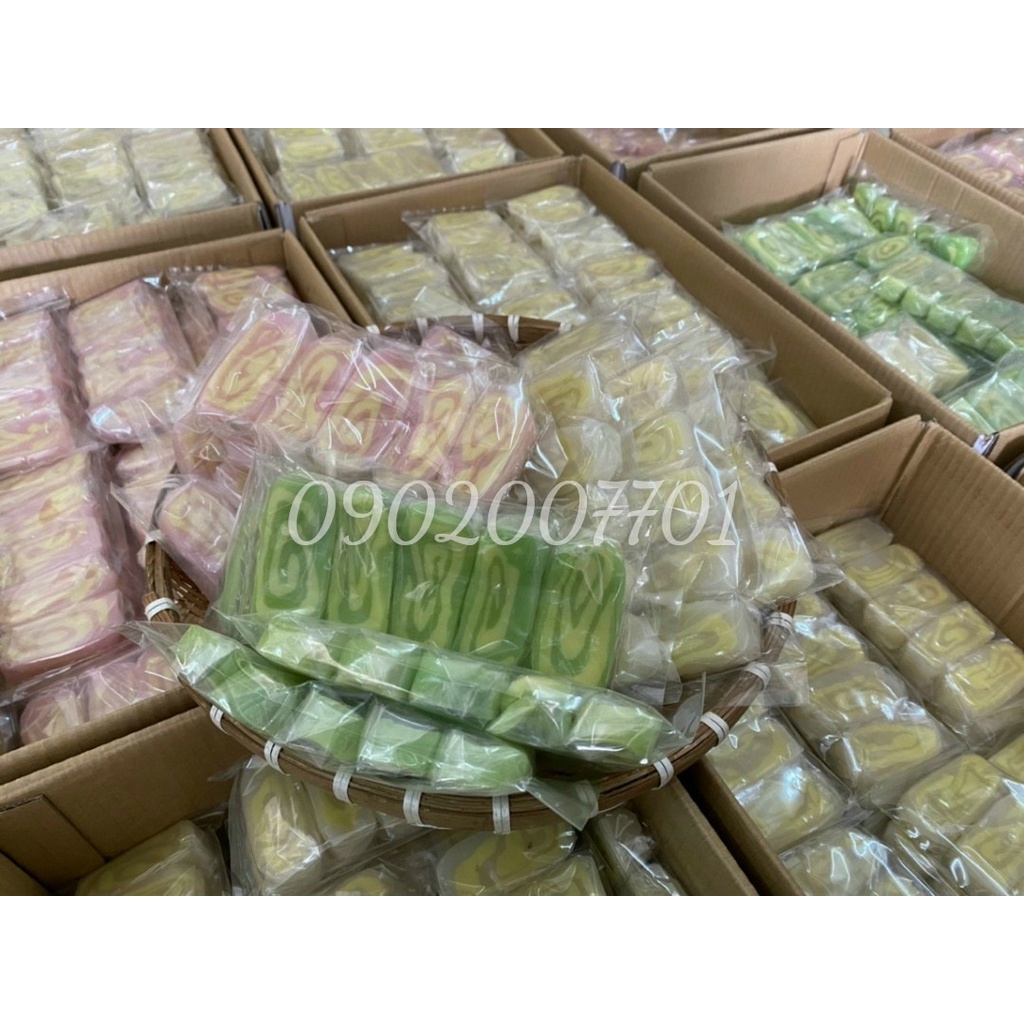 Bánh dẻo tam sắc đượm vị tình thân - bánh kẹo tết - mứt tết