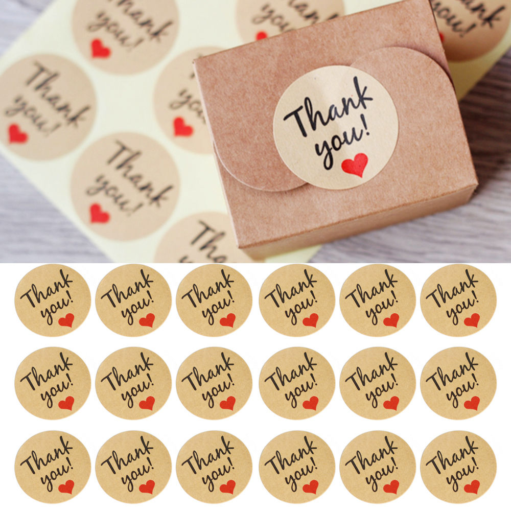 Bộ 60 Nhãn Dán In Chữ Thank You | BigBuy360 - bigbuy360.vn