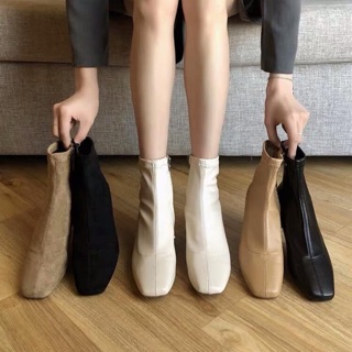 Giày boots da