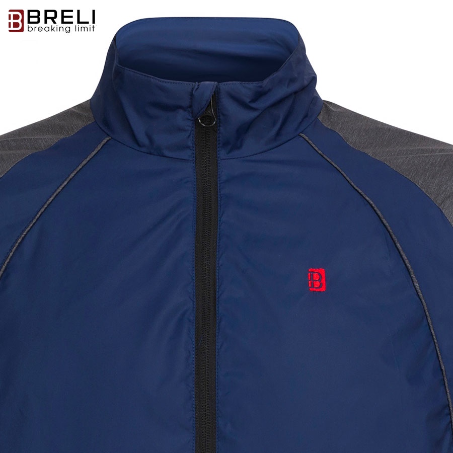 Áo khoác gió nam Thương Hiệu Breli  Áo Khoác Nam Không Cổ Chắn Gió Chắn Bụi Cao Cấp - BAG2131-DNV