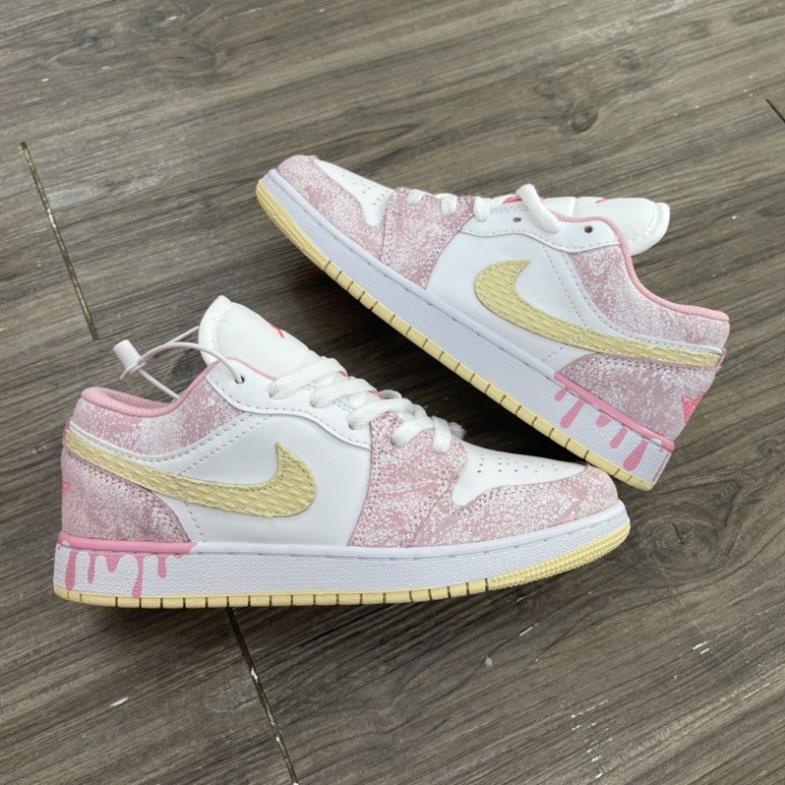 Giày JD hồng trắng vẩy sơn, giày thể thao nữ thấp cổ nữ siêu hot 2022