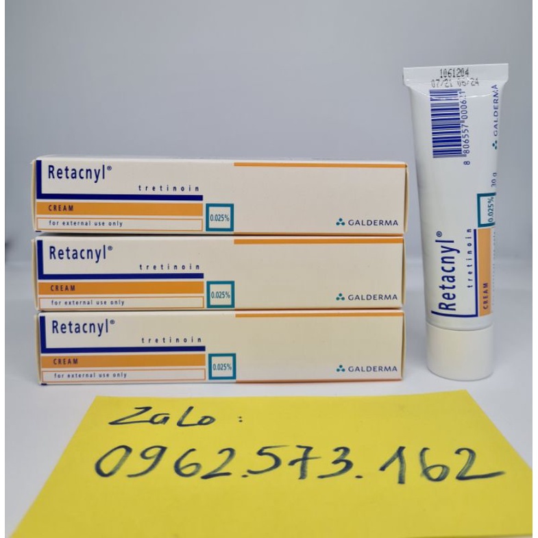 (30g) Tretinoin Retacnyl Cream 0,025%, 0.05% - Kem hỗ trợ giảm mụn, giảm lão hóa