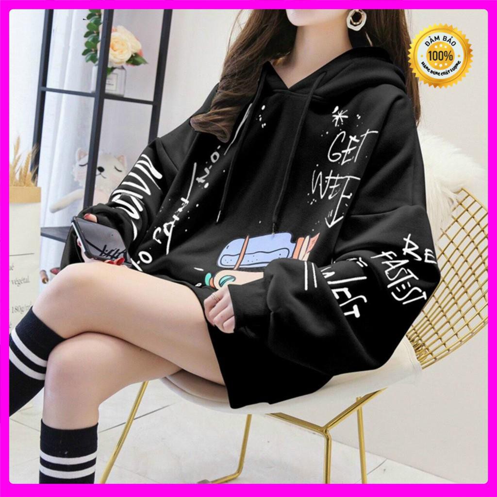[Ảnh Thật] Áo Khoác Nữ Hoodie Hàn Quốc Thun Nỉ Ngoại Free Size 70kg AK67 | BigBuy360 - bigbuy360.vn