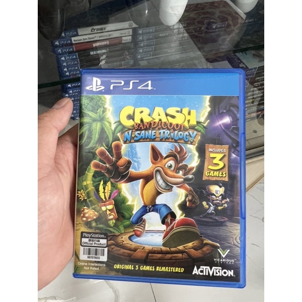 Đĩa chơi game PS4: Crash Bandicoot N. Sane Trilogy