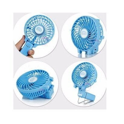 Quạt Cầm Tay Siêu Mát Mini Có Đèn Led Gấp Gọn Được