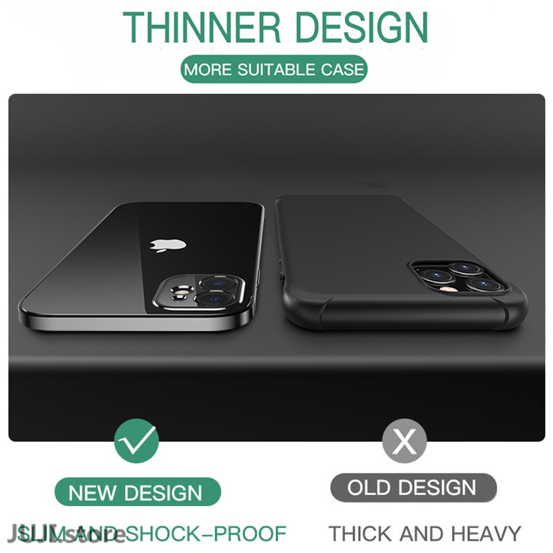 Ốp lưng viền vuông sang trọng dành cho compatible for iPhone 11 Pro Max 12 iphone x xs max xr 7 8 plus se 2020 | BigBuy360 - bigbuy360.vn