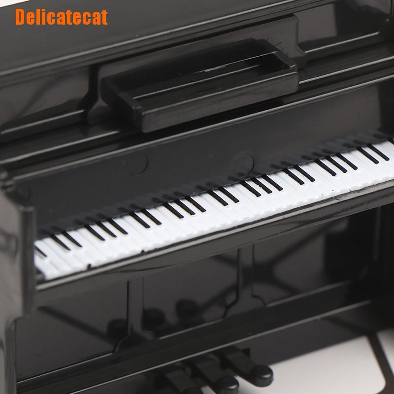Mô hình đàn piano và mô hình ghế mini tỉ lệ 1:12 trang trí nhà búp bê