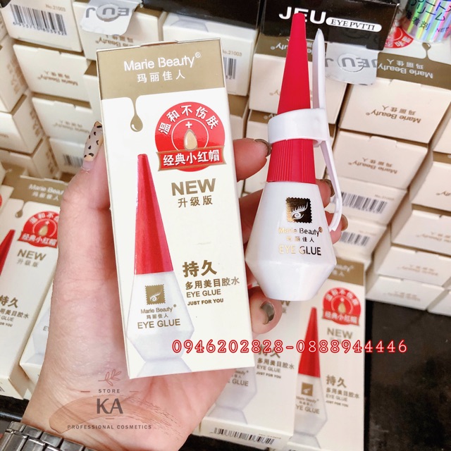 Keo dán mi nắp hồng Marie Beauty mẫu mới siêu dính