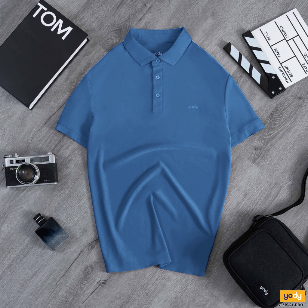 Áo Polo YODY Nam Vải Thun Cotton Mắt Chim Tay Ngắn Thoáng Mát, Mềm Mịn Thời Trang APM5431