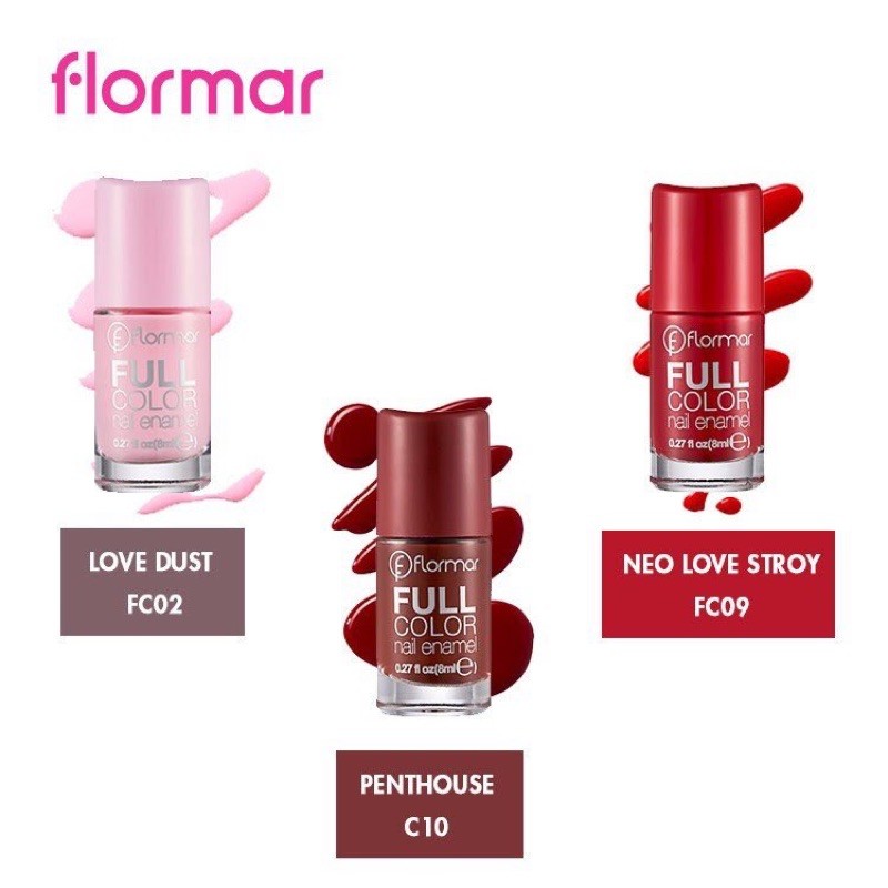 Sơn Móng Tay Flormar Full Color Nail Enamel