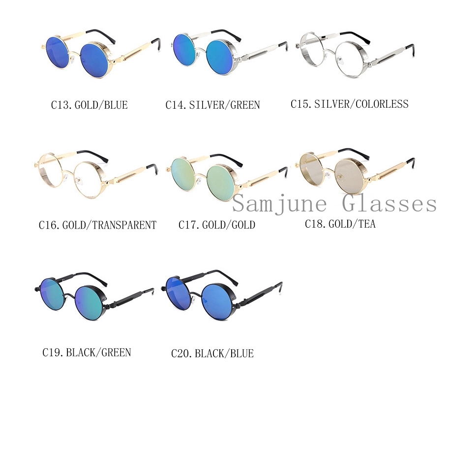 Kính Mát Samjune Gọng Tròn Nhiều Màu Thời Trang Cho Nam Nữ