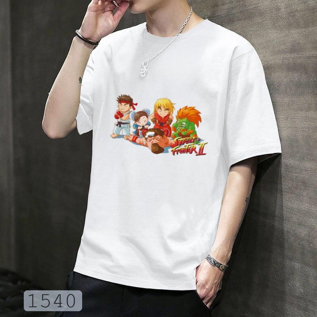 ÁO THUN UNISEX street fighter 3 TAY NGẮN TAY LỠ SIÊU HOT