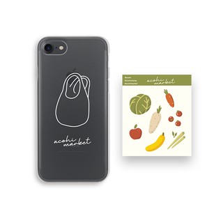 ỐP LƯNG IPHONE ACOHI MARKET CASE (COMBO 3 STICKER)