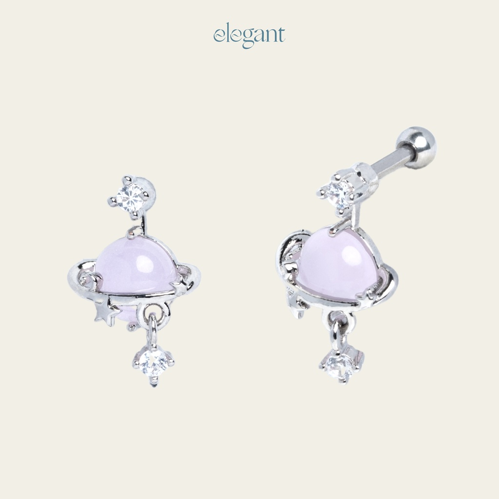 Khuyên tai đá thả PINKY UNIVERSE Elegant