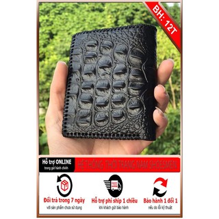 Ví Nam Da Bò Vân Cá Sấu