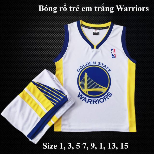 Bộ đồ bóng rổ trẻ em wariors