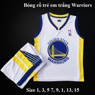 Bộ đồ bóng rổ trẻ em wariors