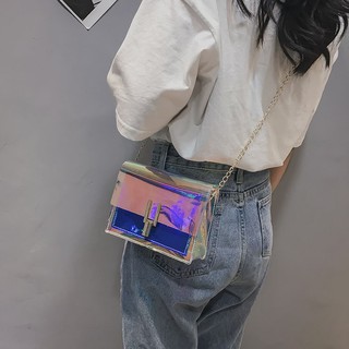 TÚI ĐEO CHÉO HOLOGRAM (SẴN MÀU BẠC)