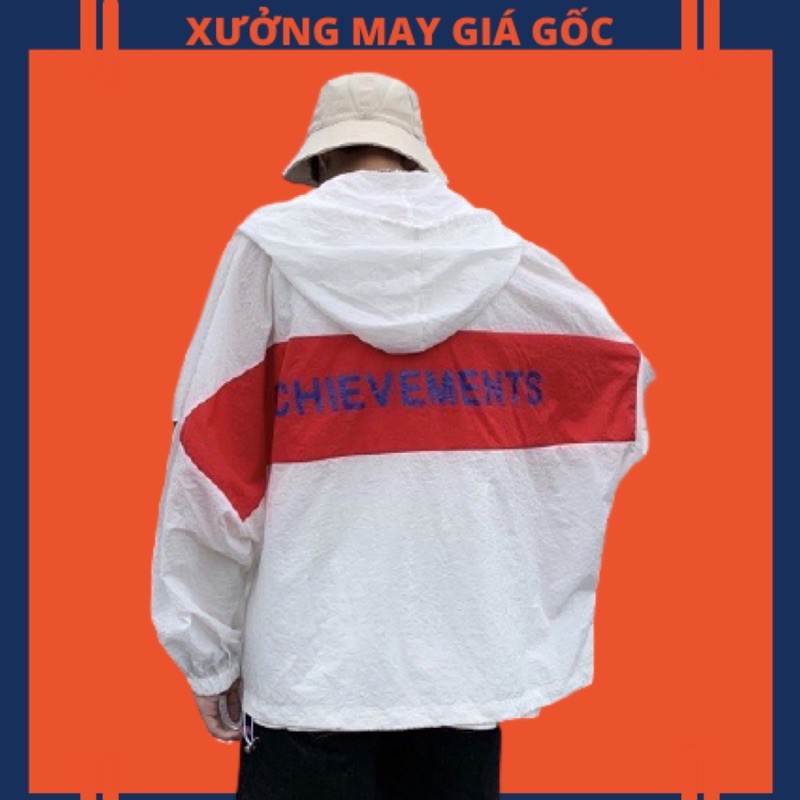 🎆𝐃𝐮̀ 𝟐 𝐋𝐨̛́𝐩🎆 BAC Áo Khoác Dù Achi Phối Màu (Kèm Video, Hình Chụp Thật)