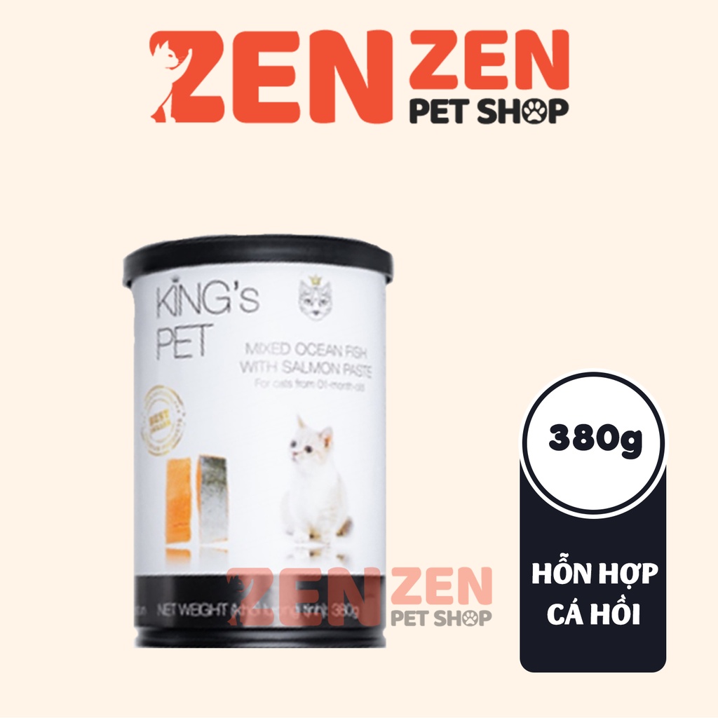 Pate lon cao cấp dành cho chó mèo King’s Pet 380g