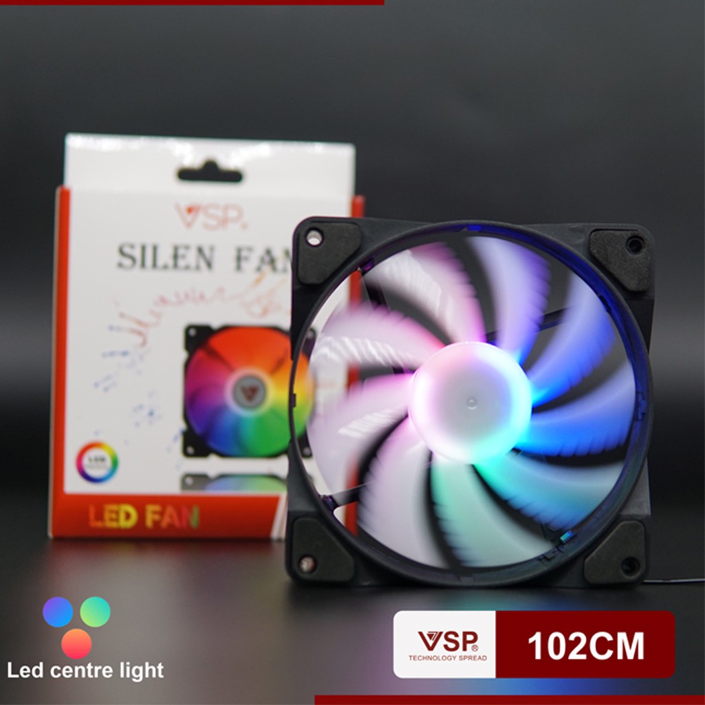 Fan case 120mm Led trung tâm VSP102CM