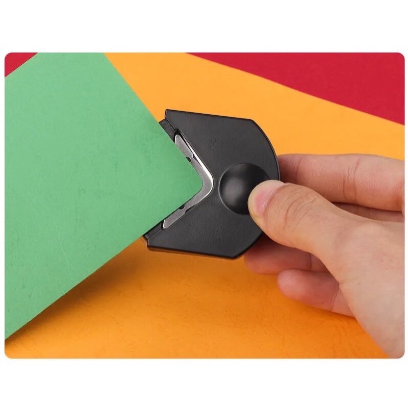 Bấm góc bo tròn góc giấy R4, ảnh crapbook, flashcash học liệu, thiệp, giấy ép plastic DIY cắt giấy văn phòng phẩm